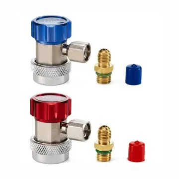 Standard R134a Gas Quick Adapters Kit Coupler Male Fittings